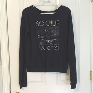 Hollister sweater, Size M, Color is navy blue